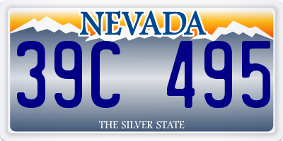 NV license plate 39C495