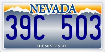 NV license plate 39C503