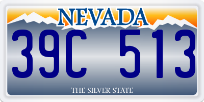 NV license plate 39C513