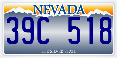 NV license plate 39C518