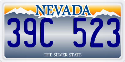 NV license plate 39C523