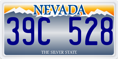 NV license plate 39C528