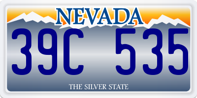 NV license plate 39C535