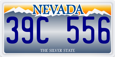 NV license plate 39C556