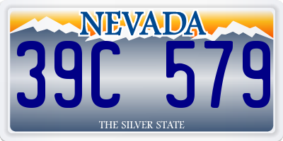 NV license plate 39C579