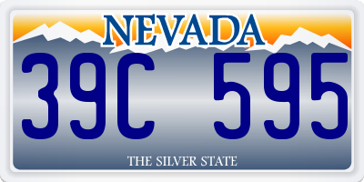 NV license plate 39C595