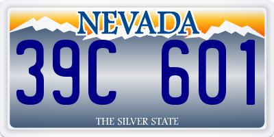 NV license plate 39C601