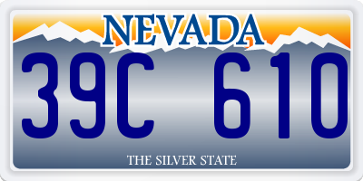 NV license plate 39C610