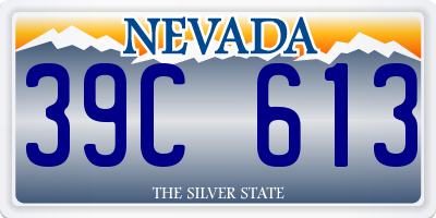 NV license plate 39C613