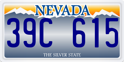 NV license plate 39C615