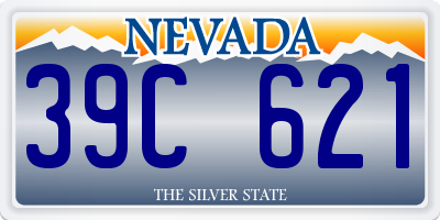 NV license plate 39C621