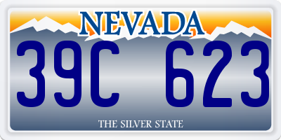 NV license plate 39C623