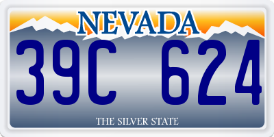 NV license plate 39C624