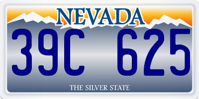 NV license plate 39C625