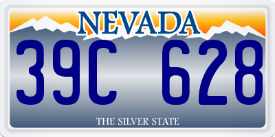 NV license plate 39C628