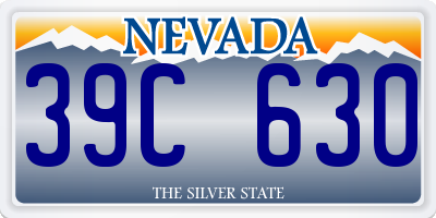 NV license plate 39C630