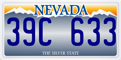 NV license plate 39C633
