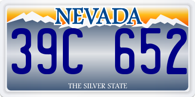 NV license plate 39C652