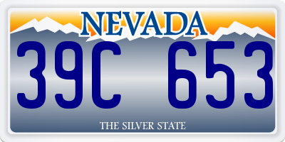 NV license plate 39C653
