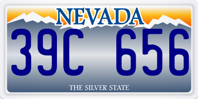 NV license plate 39C656