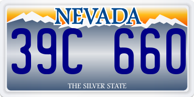 NV license plate 39C660