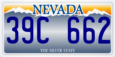 NV license plate 39C662