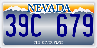 NV license plate 39C679