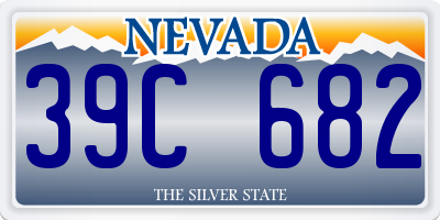 NV license plate 39C682