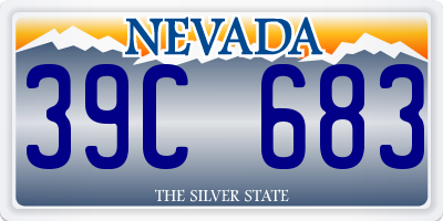 NV license plate 39C683