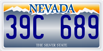 NV license plate 39C689
