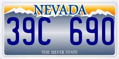 NV license plate 39C690