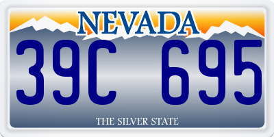 NV license plate 39C695