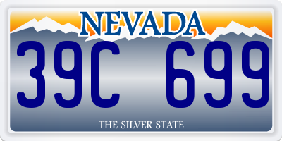 NV license plate 39C699
