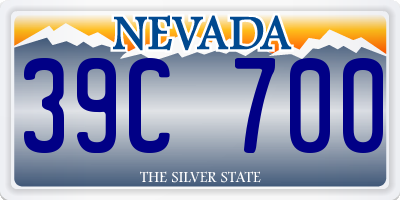 NV license plate 39C700