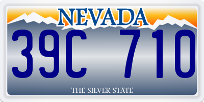 NV license plate 39C710