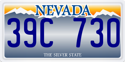 NV license plate 39C730