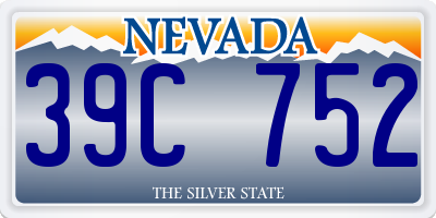 NV license plate 39C752