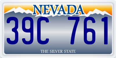 NV license plate 39C761