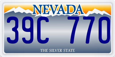 NV license plate 39C770