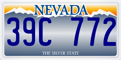 NV license plate 39C772