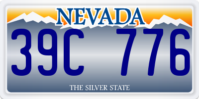 NV license plate 39C776