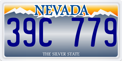 NV license plate 39C779
