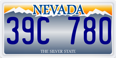 NV license plate 39C780