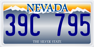 NV license plate 39C795