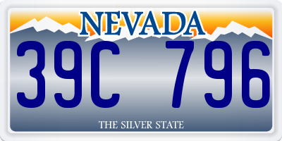 NV license plate 39C796