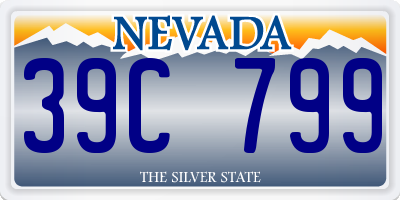 NV license plate 39C799