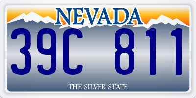 NV license plate 39C811
