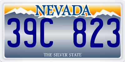 NV license plate 39C823
