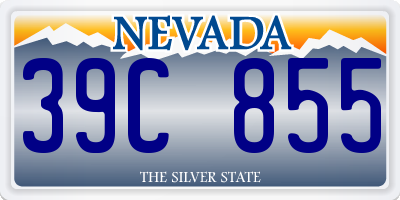 NV license plate 39C855