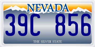 NV license plate 39C856